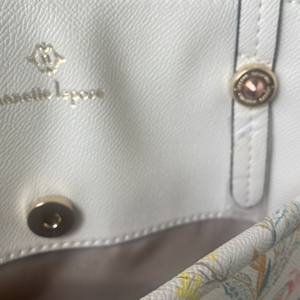 NANETTE LEPORE Bag Summer Botanical CottageCore Makena new vegan leather purse - Picture 14 of 16